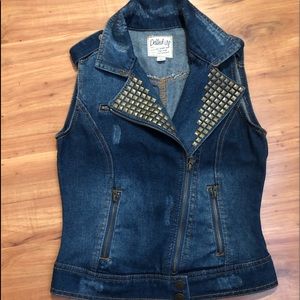 NEW distressed vest
